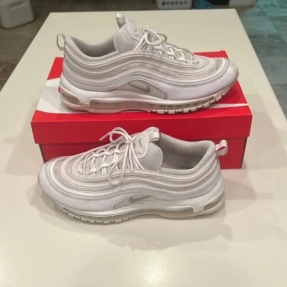Nike | Shoes | White Nike Air Max 97 With Box | Poshmark display picture 1